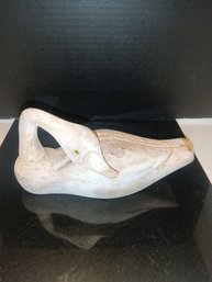 Vintage Wooden Swan Turned Head