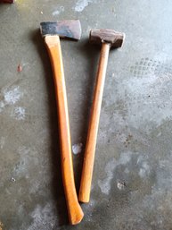 Tools Large Ax And Sludge Hammer.  #11