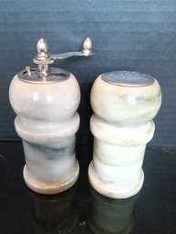 Kitchen Decor Marble Salt And Pepper Shakers