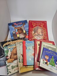 Collection Of 9 Christmass Kids Books, Large Size