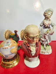Collection Of 5 Figurines, All Ceramic