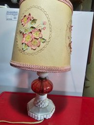 Nice Vintage Lamp, Milk Hobnail Base