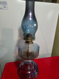Beautiful Blue Oil Lamp