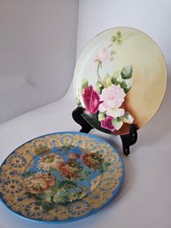 Two Nice Collectible Plates, Handpainted