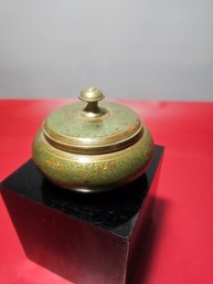 Vintage Or Antique Indian Ornate Brass Box