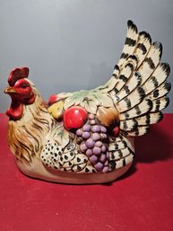Large Decorative Ceramic Chicken Or Rooster