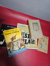 Five Vintage Or Antique Books, First Edition Annie Oakley