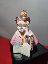 Josef Originals Birthday Angel Figurine Pink Girl Age 11