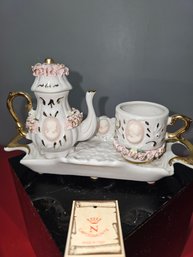 Miniature Original Capodimonte Tea Set