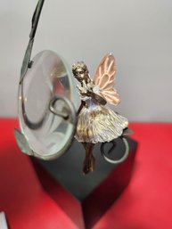 Beautiful And Unique Fairy Ornament, Miniature Fairy With An Magnifying Glass