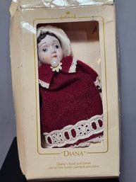 1983 Hallmark Diana Doll, Ornament, Porcelain, With Box