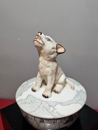 Cute Dog 'Song Of The Wild' Music Box Princeton Gallery