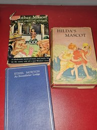 Three Vintage Or Antique Books, Two Have Original Jackets
