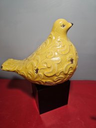 Large Ceramic Bird, Made To Look Vintage And Rustic