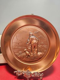 Norman Rockwell Copper Plate, With Box