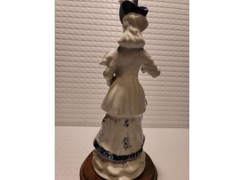 Vintage UCGC Porcelain Victorian Lady Figurine 12' Tall