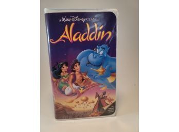 1992 Aladdin Walt Disney Black Diamond Vintage Genuine VHS Tape W/ Proof Of Purc