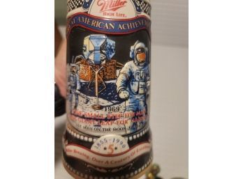 Miller High Life Great American Space Achievements Beer Stein Mug 1990