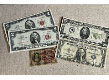 Grouping Of Early U.s. Currency