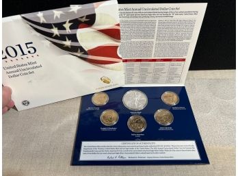 2015 U.S. Mint Uncirculated Dollar Coin Set, Silver American Eagle