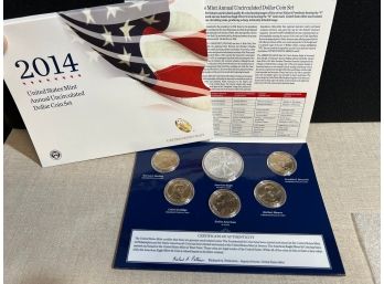 2014 U.S. Mint Uncirculated Dollar Coin Set, Silver American Eagle