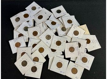 Lot Of Over 40 Indian Head Pennies