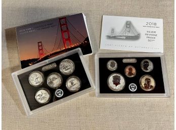 2018 San Francisco Mint Silver Reverse Proof Set, Scarce