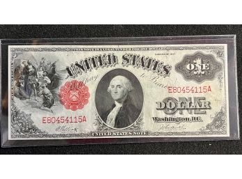 Series Of 1917 $1 Legal Tender Note, Uncirculated Condition, Beautiful Crisp Note, Deep Embossing