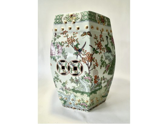 Antique Chinese Porcelain Garden Stool/signed