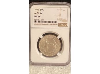 1936 U.s. Commemorative Silver Half Dollar, NGC MS66