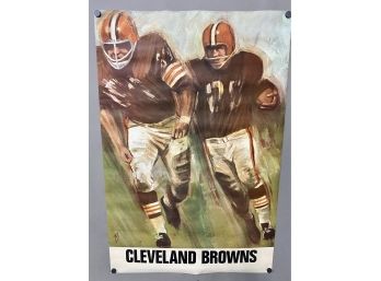 Original 1960's Cleveland Browns Poster