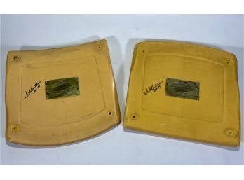 Pair Of Authentic Soldier Field/chicago Bears Stadium Seats Signed By Hall Of Famer Dick Butkus