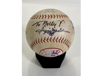 Large Limited Edition Baseball Signed By Yankees Legends & Hall Of Famers, Yogi Berra, Reggie Jackson Etc.