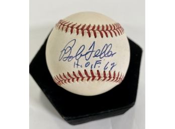 MLB Hall Of Famer Bob Feller Signed Baseball