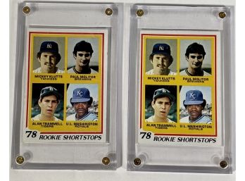 Pair Of 1978 Paul Molitor/alan Tramell Rookie Cards
