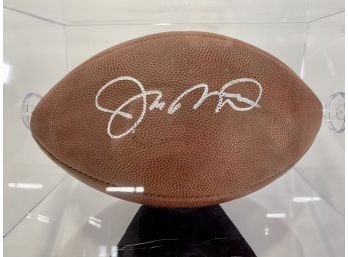 Hall Of Famer Joe Montana Signed NFL Football