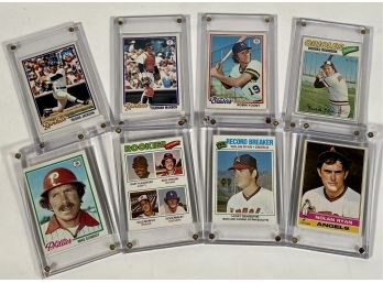 Vintage 1970's Baseball Card Lot, Reggie Jackson, Mike Schmidt, Robin Yount, Dale Murphy Rookie