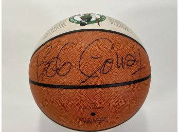 Bob Cousy Signed Commemorative Boston Celtics Basketball