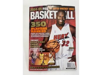 Shaquille O'Neal Original Signed Magazine, NBA Hall Of Famer