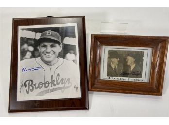 MLB Hall Of Fame Managers Casey Stengel & Leo Durocher