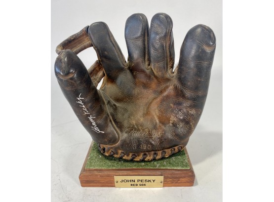 Johnny Pesky Professional Model Signed 1940's Rawlings Baseball Glove