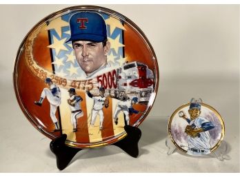 Pair Of Nolan Ryan Limited Sports Impressions Collector's Plates