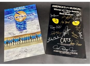 Cats #1 Broadway Musical & Riverdance Cast Signed Advertising Posters
