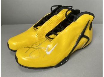 Jermaine O'Neal Indiana Pacers Pair Of Signed Game Worn Nike Flight Sneakers, Size 17