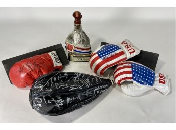 Amazing Boxing Hall Of Fame Autograph Lot, Jake LaMotta, Leon Spinks, Michael Spinks, Felix Trinidad Etc.