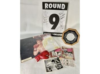 5 Time Boxing World Champion Vinny Pazienza Autograph & Original Memorabilia Lot
