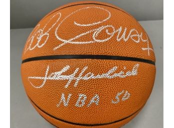 Bob Cousy & John Havlicek Boston Celtics NBA 50 Greatest Players Of All Time Signed Basketball