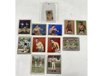 Awesome Grouping Of Early Boxing Tobacco Cards, Jack Dempsey, Max Baer, Tony Zale And More