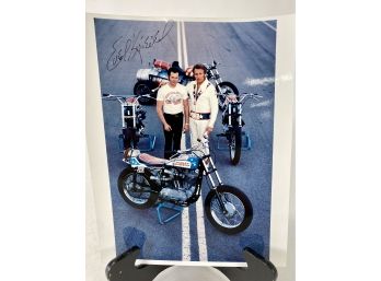 Rare Original Evel Knievel Signed Photo