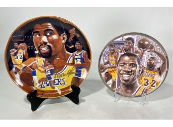 Rare Magic Johnson Authentic Signed Collector's Plate